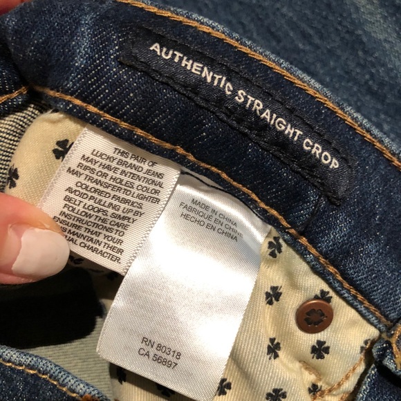 NWT Lucky Brand straight leg blue size 0 - Picture 6 of 9